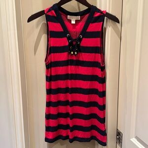 Michael Kors, red and navy tank